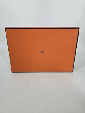 Hermes EMPTY Orange Shoe Box with Stuffing Paper